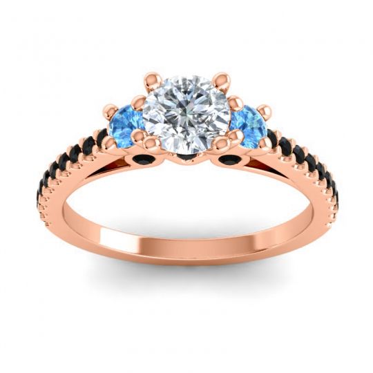 Ornate Three Stone Navan Ring