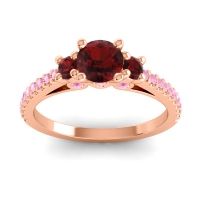 Ornate Three Stone Navan Ring