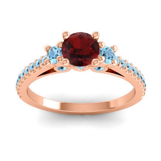 Ornate Three Stone Navan Ring