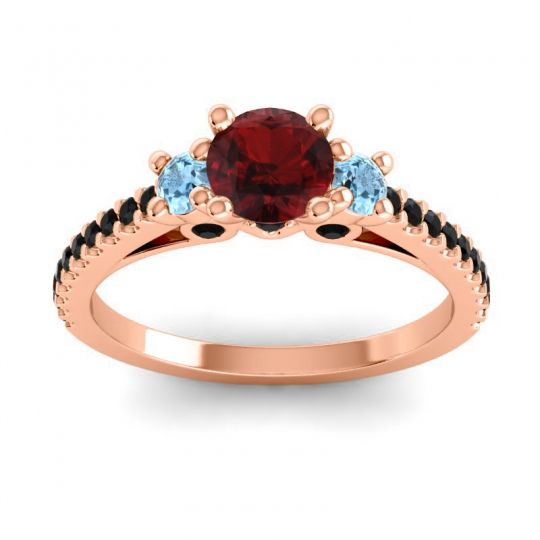 Ornate Three Stone Navan Ring