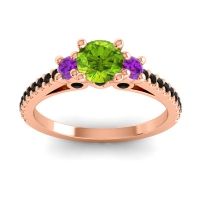 Ornate Three Stone Navan Ring