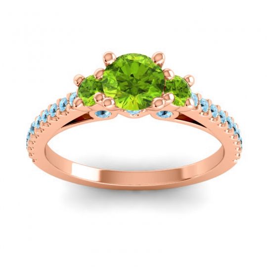 Ornate Three Stone Navan Ring