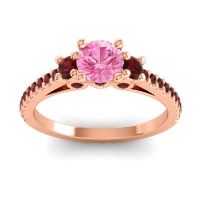 Ornate Three Stone Navan Ring