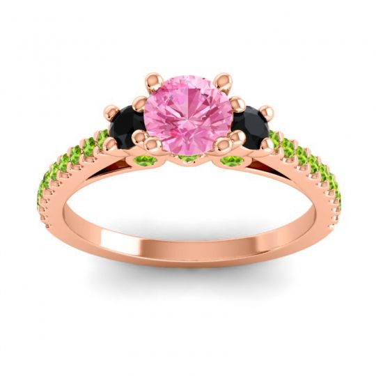 Ornate Three Stone Navan Ring
