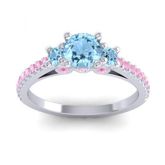 Ornate Three Stone Navan Ring