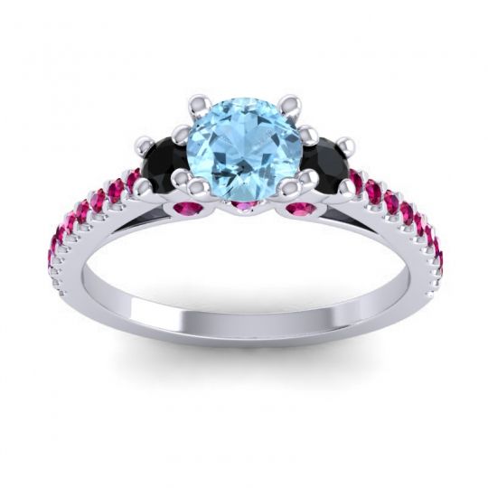 Ornate Three Stone Navan Ring