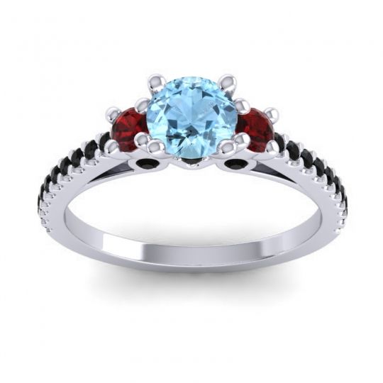 Ornate Three Stone Navan Ring