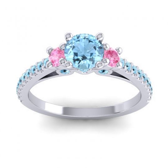 Ornate Three Stone Navan Ring