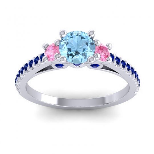 Ornate Three Stone Navan Ring