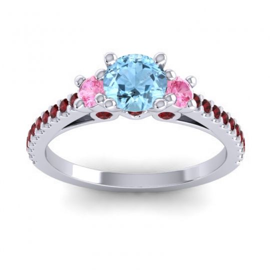 Ornate Three Stone Navan Ring