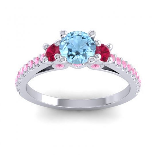Ornate Three Stone Navan Ring