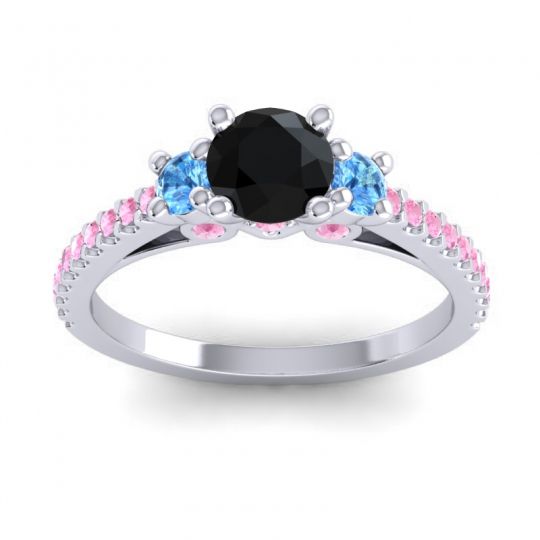 Ornate Three Stone Navan Ring