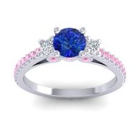 Ornate Three Stone Navan Ring
