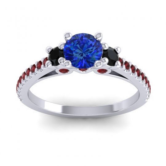 Ornate Three Stone Navan Ring