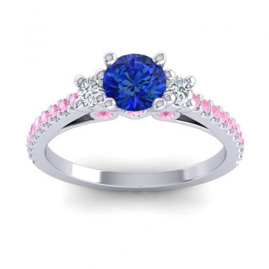 Ornate Three Stone Navan Ring