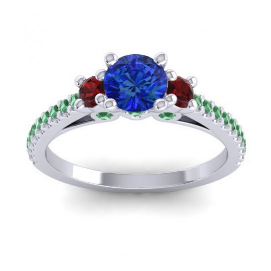 Ornate Three Stone Navan Ring