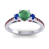 Ornate Three Stone Navan Ring