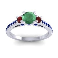 Ornate Three Stone Navan Ring