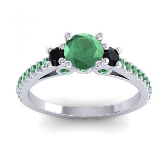 Ornate Three Stone Navan Ring