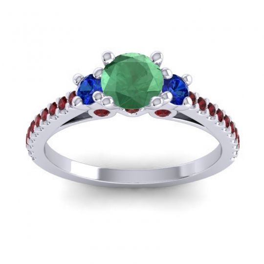 Ornate Three Stone Navan Ring