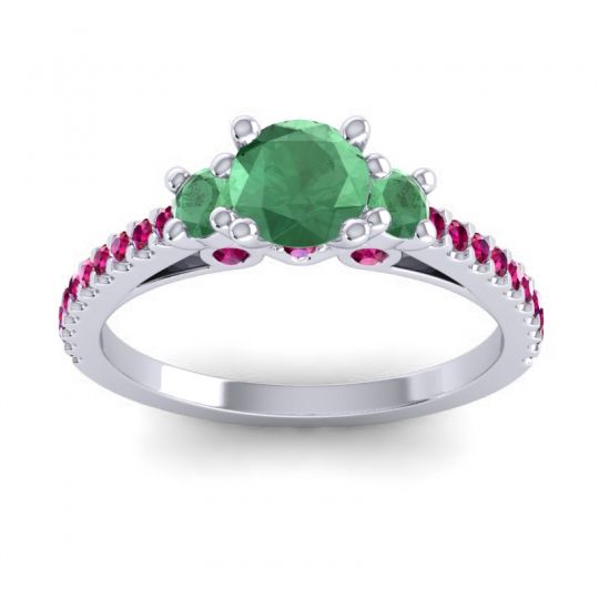 Ornate Three Stone Navan Ring