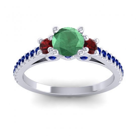 Ornate Three Stone Navan Ring