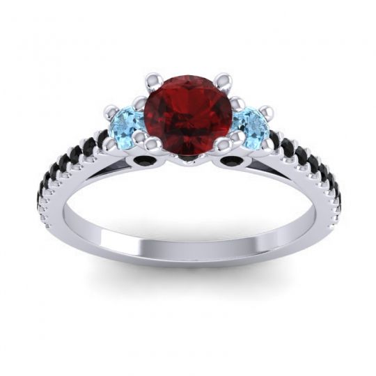Ornate Three Stone Navan Ring