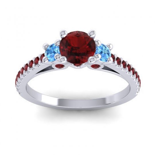 Ornate Three Stone Navan Ring