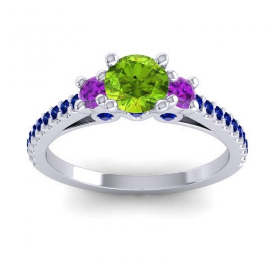 Ornate Three Stone Navan Ring