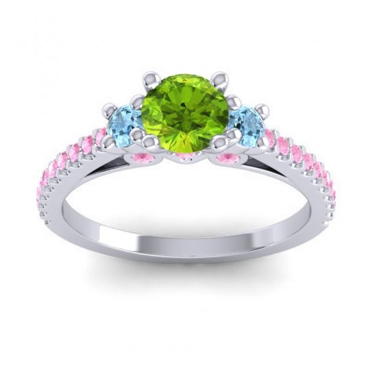 Ornate Three Stone Navan Ring