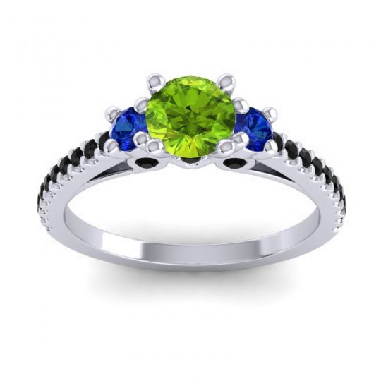 Ornate Three Stone Navan Ring