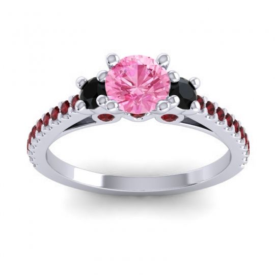 Ornate Three Stone Navan Ring