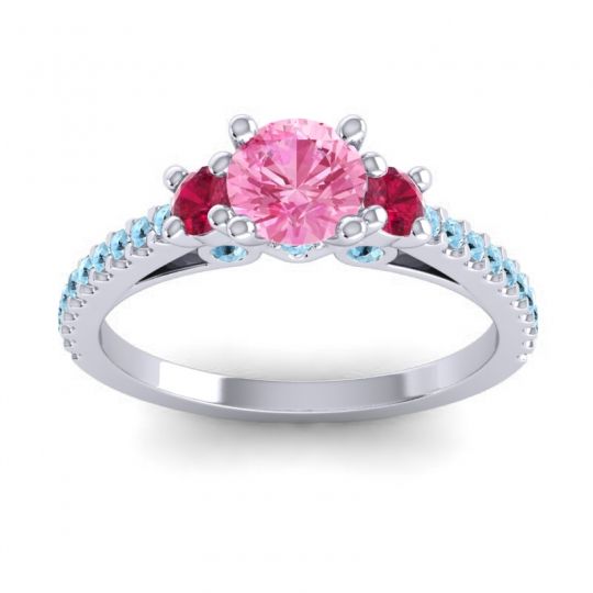Ornate Three Stone Navan Ring