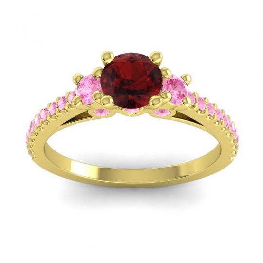 Ornate Three Stone Navan Ring