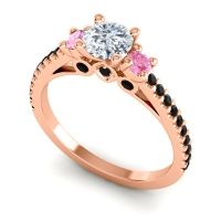 Ornate Three Stone Navan Ring