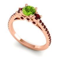 Ornate Three Stone Navan Ring