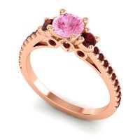 Ornate Three Stone Navan Ring