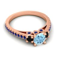 Ornate Three Stone Navan Ring