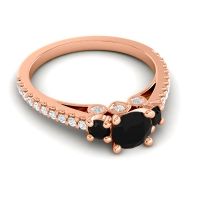 Ornate Three Stone Navan Ring