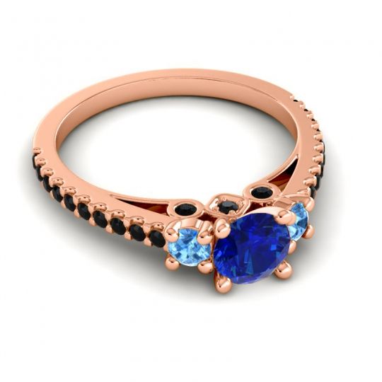 Ornate Three Stone Navan Ring