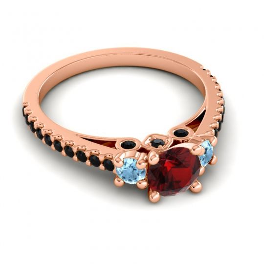 Ornate Three Stone Navan Ring