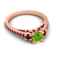 Ornate Three Stone Navan Ring