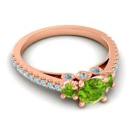 Ornate Three Stone Navan Ring