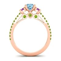 Ornate Three Stone Navan Ring