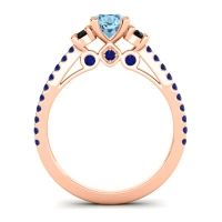 Ornate Three Stone Navan Ring