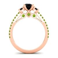 Ornate Three Stone Navan Ring