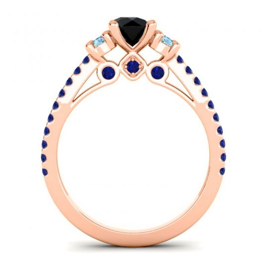 Ornate Three Stone Navan Ring