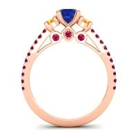 Ornate Three Stone Navan Ring