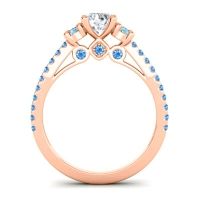 Ornate Three Stone Navan Ring