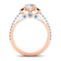 Ornate Three Stone Navan Ring